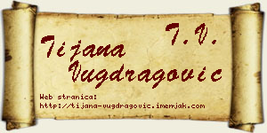 Tijana Vugdragović vizit kartica